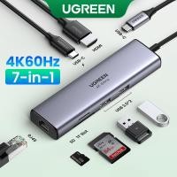 ราคา Ugreen อะแดปเตอร์ฮับ USB 4K 60Hz USB C เป็น HDMI 2.0 RJ45 USB 3.0 PD อุปกรณ์เสริม สําหรับ iPad Air 5 4 iPad Mini 6 Macbook Air iPad Pro M1 PC (9983149742)