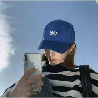 ราคา พร้อมส่ง6สี หมวกแก๊ป หมวกเบสบอลสีพื้น หมวกแก๊ปปัก1987 เกาหลี (6380900931)