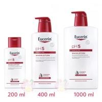 ราคา (โฉมใหม่) Eucerin pH5 wash (W) อาบน้ำ ยูเซอรีน wash lotion โลชั่นอาบน้ำถนอมผิว สูตรอ่อนโยน 200/400/1000ml (1434086169)