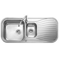 ราคา MEX URBAN PLUS อ่างล้างจาน 2 หลุม 1 ที่พัก ดีไซน์พิเศษ สเตนเลส สตีล AISI 304 (3225553301)