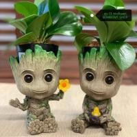 ราคา พร้อมส่ง! กระถางกรูท baby groot pot flower สูง 15 cm (2574830762)