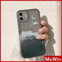 ราคา Mowin - เข้ากันได้สำหรับ เคสไอโฟน เข้ากันได้สำหรับ เคส iPhone เคสซิลิโคนนุ่มคุณภาพสูง TPU เคสใสขอบสี่เหลี่ยมเต็มรูปแบบการป้องกันกล้องกันกระแทกโปร่งแสงเมฆสีดำดวงจันทร์สไตล์เรียบง่ายสำหรับ iPhone 13 Pro