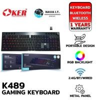 ราคา OKER K489 WIRED FOUR MODES MECHANICAL GAMING KEYBOARD รับประกัน 1ปี (23835584143)