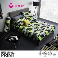 ราคา LOTUS ชุดผ้าปู 3.5ฟุต+ผ้านวม ลายLI 060 รุ่น Impression Print ส่งฟรี (1578161909)