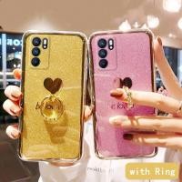 ราคา Oppo Reno7 Pro Reno6 Pro Reno6 Z Reno5 5 Pro 5G เคสโทรศัพท์ ชุบไฟฟ้า รูปหัวใจ แวววาว พร้อมแหวนนิ้ว เคสแข็ง (7877458671)