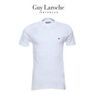 ราคา Guy Laroche เสื้อ T-Shirt ผ้า 100% Cotton คอวีเนื้อแน่นนุ่มสบาย รุ่น(JVV2401R8) (924217514)