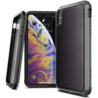 ราคา X-Doria Defense Lux เคสกันกระแทก iPhone XS Max แบบหนังสีดำ (1604152633)
