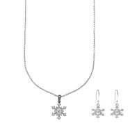 ราคา Jewelry Buffet เซ็ทเครื่องประดับ สร้อยคอ ต่างหู จี้พร้อมสร้อยคอ+ต่างหู ชุบโรเดียม ประดับเพชรสวิส เคลือบทองคำขาว (896963892)