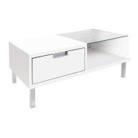 ราคา [กทม. 3-5 วัน ส่ง] Koncept furniture KONCEPT FURNITURE โต๊ะกลาง โต๊ะกลางไม้ท๊อปกระจก Wish ขนาด 80x45x33 ซม. - (8737046532)