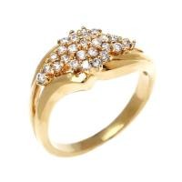 ราคา Jewelry Buffet แหวน แหวนแฟชั่น แหวนทอง แหวนแฟชั่นผู้หญิง ประดับเพชรสวิส CZ ชุบทอง 18K (896963972)