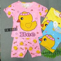 ราคา ชุดนอนเด็ก ชุดนอนเด็ก ลายเป็ด แขนสั้นขาสามส่วน เนื้อผ้าคอตตอน ใส่สบาย ลายน่ารัก (3520268351)