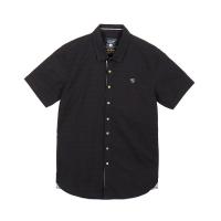ราคา OASIS [ติดโปรไซส์S] เสื้อเชิ้ตชาย แขนสั้น ผ้าคอตตอน 100 % MWSV-5546 สีดำ (9017960798)