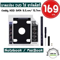 ราคา พร้อมส่ง✨Caddy HDD SATA 9.5mm/12.7mm ถาดแปลงDVD เป็นฮาร์ดดิส สำหรับแมกบุ๊คและแล็ปท็อป Notebook DVD RW HDD SATA 2.5 Tray (2751913729)