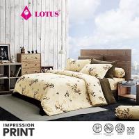ราคา LOTUS ชุดผ้าปู 6ฟุต+ผ้านวม ลายLI 050A รุ่น Impression Print ส่งฟรี (1578078077)