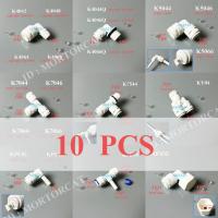 ราคา ข้องอ ข้อลด สามทาง ข้อต่อเครื่องกรองน้ำ ตู้ปล รุ่นใหม่ สวมเร็ว Fish Tank Water Purifier Elbow Connector Fittings 10 ชิ้น (424839931)