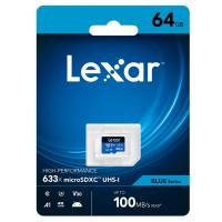 ราคา Lexar 64GB High-Performance Micro SDXC 633x (7884071804)