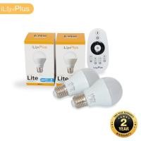 ราคา [ส่งไว ใช้นาน มอก.] iLightPlus หลอดไฟ LED รุ่น Lite Cool (6W) 2 หลอดพร้อมรีโมท 1 ตัว - แสงสีขาวคูลไวท์ (4309891052)