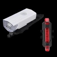 ราคา ไฟหน้าจักรยาน RAYPAL 300Lumens + ไฟท้ายจักรยาน RAPIDX (USB) (298931814)