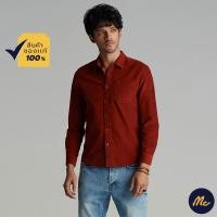 ราคา Mc JEANS เสื้อเชิ้ต ผู้ชาย เสื้อแขนยาว ชาย แม็ค แท้ สีส้ม MSLZ123 (3771253073)