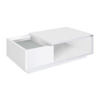 ราคา Koncept furniture KONCEPT FURNITURE โต๊ะกลาง โต๊ะกลางไม้ท๊อปกระจก Penny ขนาด 90x55x31 ซม. - สีขาว (16344201384)