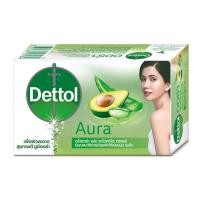 ราคา [ส่งฟรี] DETTOL เดทตอล สบู่ก้อน สูตรออร่า อโลเวร่า อะโวคาโด 125 กรัม (5342236520)
