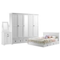 ราคา Koncept furniture KONCEPTKONCEPT FURNITURE ชุดห้องนอน Melona ขนาด 6 ฟุต (13813720099)