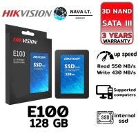 ราคา โค้ดลด300 "LSXY5MTT" HIKVISION E100 SSD 128GB 3D TLC SATA III 6 Gb/s 550MB/s รับประกัน 3 ปี (6194264641)