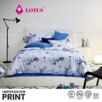 ราคา LOTUS ชุดผ้าปู 5ฟุต+ผ้านวม ลายLI 050B รุ่น Impression Print ส่งฟรี (1578129593)