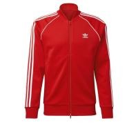 ราคา adidas ไลฟ์สไตล์ เสื้อแทรคแจ็คเก็ต Adicolor Classics Primeblue SST ผู้ชาย สีแดง GF0196 (6558730112)