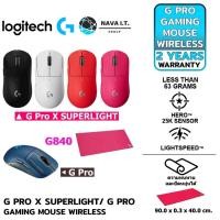 ราคา โค้ดลด300 "LSXY5MTT" LOGITECH G PRO X Superlight / G PRO Gaming Mouse/ G840 XL ประกันศูนย์ไทย 2 ปี (2948745707)