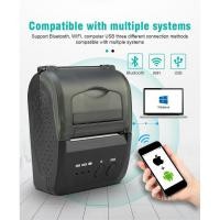 ราคา ใหม่ เครื่องพิมพ์ใบเสร็จแบบพกพา USB Thermal Printer, 58mm Mini Portable Wireless Bluetooth Thermal Receipt Ticket (2729253893)