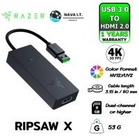 ราคา RAZER RIPSAW X USB CAPTURE CARD WITH CAMERA CONNECTION FOR FULL 4K STREAMING - ประกัน 1 ปี (20469973591)
