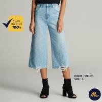 ราคา Mc JEANS กางเกงยีนส์ผู้หญิง กางเกงยีนส์ แม็ค แท้ ผู้หญิง Mc Lady Summer ทรงขาบาน ความยาว 5 ส่วน สียีนส์อ่อน ทรงสวย ใส่สบาย MAWZ118 (8520989060)