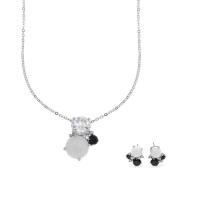 ราคา Jewelry Buffet เซ็ทเครื่องประดับ สร้อยคอ ต่างหู จี้พร้อมสร้อยคอ+ต่างหู ประดับเพชรสวิส เคลือบทองคำขาว (896960147)