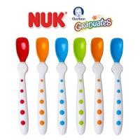 ราคา พร้อมส่ง ช้อนป้อนอาหารสำหรับทารกและเด็กเล็ก NUK Gerber Graduates 6 Rest Easy Spoons (1312577521)