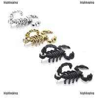 ราคา ต่างหูสตั๊ดโลหะ รูปแมงป่อง 3D สไตล์โบราณ 1 ชิ้น (108311472)