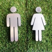 ราคา ป้ายห้องน้ำสแตนเลสโมเดิร์น พร้อมส่ง! ป้ายสัญลักษณ์ห้องนำ้หญิงและชาย 15 cm สไตล์มินิมอลลอฟท์ มีมิติ ทนแดดทนฝน,Designfac (1255866778)