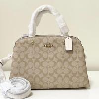 ราคา พร้อมส่ง Coach LILLIE CARRYALL IN SIGNATURE CANVAS ถังมินิลายซี สีขาว (10985895204)