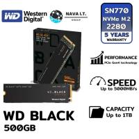 ราคา WD BLACK 500GB SSD (เอสเอสดี) SN770 PCIE/NVME M.2 2280 (WDS500G3X0E) รับประกัน 5 ปี (2311291476)