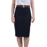 ราคา กระโปรงทรงเอเอวสูง ผ่าหน้า/หลัง ผ้าฮานาโกะ ผ้ายืดไม่ต้องรีด ยาว 22”, 24” สีดำ กระโปรงนิสิต กระโปรงนักศึกษา (1723367260)