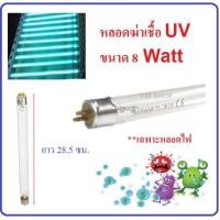 ราคา ราคาส่ง 109.- (เฉพาะหลอด) หลอดฆ่าเชื้อโรค UV T5 8W ยาว 28.5 ซม. ในน้ำ, ในอากาศ, สำหรับ บ่อเลี้ยงปลา, งานโรงพยาบาล (6419149853)