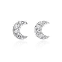 ราคา Jewelry Buffet ต่างหู ต่างหูสตัด พระจันทร์เสี้ยว ต่างหูเงินแท้ เงินแท้925 (1859802079)