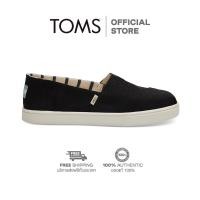 ราคา TOMS รองเท้าลำลองผู้หญิง แบบสลิปออน (Slip on) รุ่น Cupsole Alpargata Black Heritage Canvas รองเท้าลิขสิทธิ์แท้ (Z) (6633802017)