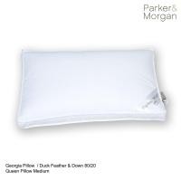 ราคา Parker&Morgan: จอร์เจีย หมอนขนเป็ดแท้(MEDIUM) ควีน: Georgia Duck Down Queen Size Pillow (MEDIUM) (1538046964)