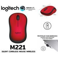 ราคา LOGITECH รุ่น M221 สีแดง RED SILENT WIRELESS MOUSE เงียบไร้เสียง ประกันศูนย์ 3 ปี (7329075741)