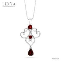 ราคา Lenya Lenyajewelry จี้เงินแท้ ประดับพลอยโกเมน (Garnet) เสริมพลังสร้างความสำเร็จ (1270688014)