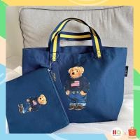 ราคา Ralph Lauren Polo Bear Tote Bag with Zip pouch (LIMITED Collection) (21590501836)