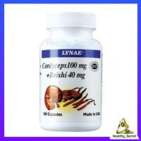 ราคา Lynae Cordyceps 100 mg + Reishi 40 mg. (100 เม็ด) ไลเน่ ผงถั่งเฉ้าและหลินจือสกัด (4611020231)