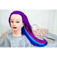 ราคา หุ่นฝึก หัวหุ่นฝึกทำผม หัวหุ่นผู้หญิงทำสีผม ผมยาวหลากสี แถมฟรี‼ขาหนีบตั้งโต๊ะ สำหรับหัวหุ่น HA (5073314847)