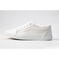 ราคา รองเท้าทรง VANS รองเท้าผ้าใบ รองเท้าทรง แวน รุ่น V-7 สีขาวล้วน (3824939907)